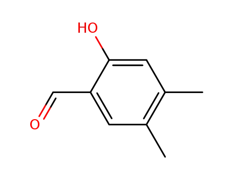 Molecular Structure of 1666-03-1 (2-HYDROXY-4,5-DIMETHYL-BENZALDEHYDE)