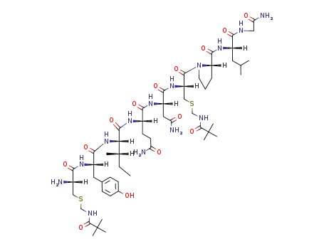 Molecular Structure of 133383-08-1 (<Cys(Tacm)<sup>1,6</sup>>-oxytocin)