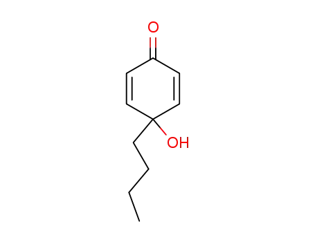 Molecular Structure of 42860-78-6 (2,5-Cyclohexadien-1-one, 4-butyl-4-hydroxy-)