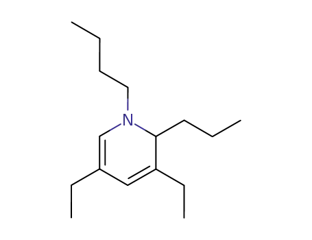 Molecular Structure of 63789-05-9 (1-butyl-3,5-diethyl-1,2-dihydro-2-propylpyridine)