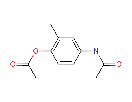 Molecular Structure of 46420-19-3 (Acetamide, N-[4-(acetyloxy)-3-methylphenyl]-)
