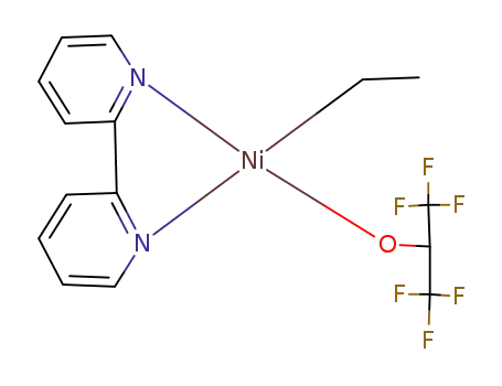 Molecular Structure of 115981-39-0 (ethyl(1,1,1,3,3,3-hexafluoro-2-propoxo)(2,2'-bipyridine)nickel)