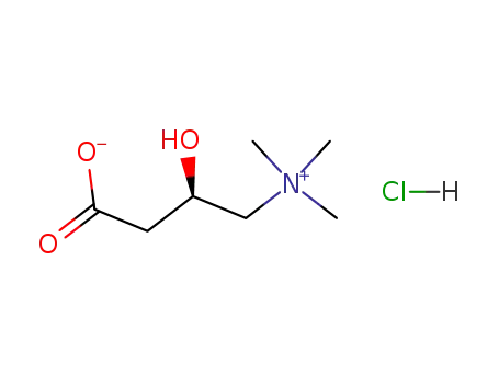 Molecular Structure of 56-99-5 (1-Propanaminium, 3-carboxy-2-hydroxy-N,N,N-trimethyl-, chloride)
