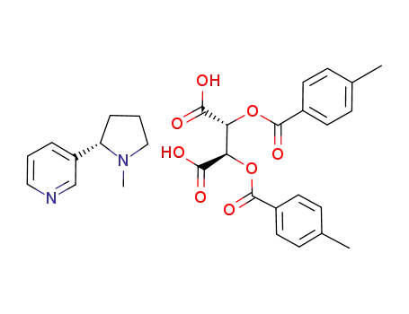 S-(-)-3-(1-메틸-2-피롤리디닐)피리디늄M (+)-디-p-톨루오일 주석산염