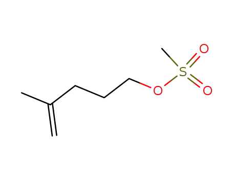Molecular Structure of 79320-73-3 (4-Penten-1-ol, 4-methyl-, methanesulfonate)