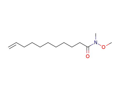 Molecular Structure of 102613-04-7 (N-methoxy-N-methylundec-10-enamide)
