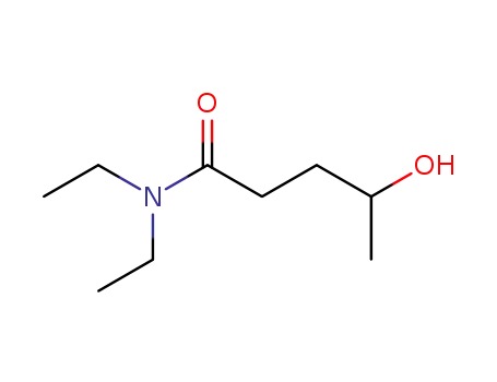 Molecular Structure of 112146-12-0 (Pentanamide, N,N-diethyl-4-hydroxy-)