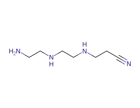 Molecular Structure of 5760-73-6 (3-[[2-[(2-aminoethyl)amino]ethyl]amino]propiononitrile)