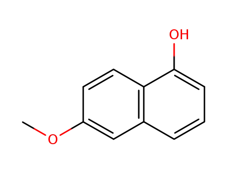 Molecular Structure of 22604-07-5 (1-Naphthalenol,6-methoxy-)