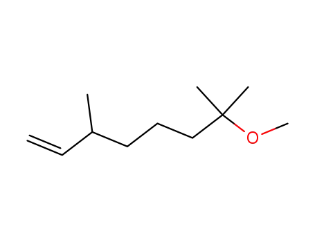 Molecular Structure of 53767-86-5 (7-methoxy-3,7-dimethyloct-1-ene)