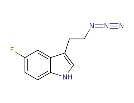 Molecular Structure of 1258297-02-7 (3-(2-azidoethyl)-5-fluoro-1H-indole)