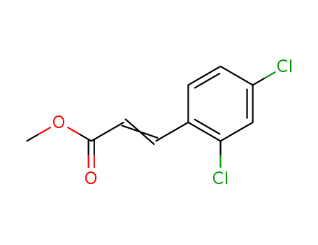 Molecular Structure of 42174-01-6 (2-Propenoic acid, 3-(2,4-dichlorophenyl)-, methyl ester)