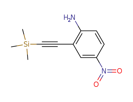 Benzenamine, 4-nitro-2-[(trimethylsilyl)ethynyl]-