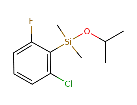 Molecular Structure of 1228447-85-5 ((2-chloro-6-fluorophenyl)(isopropoxy)dimethylsilane)