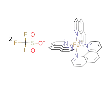 Molecular Structure of 85152-70-1 (tris(1,10-phenanthroline)iron(II) triflate)