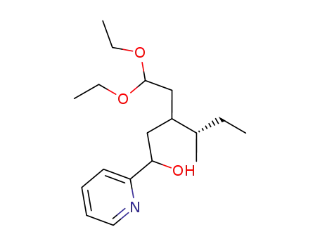 Molecular Structure of 91759-97-6 (2-Pyridinemethanol, a-[2-(2,2-diethoxyethyl)-3-methylpentyl]-)