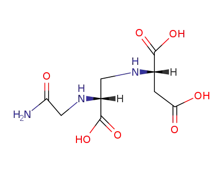 Molecular Structure of 7611-43-0 (N-[2-[(2-Amino-2-oxoethyl)amino]-2-carboxyethyl]-L-aspartic acid)