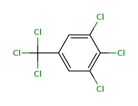 Molecular Structure of 66682-07-3 (Benzene, 1,2,3-trichloro-5-(trichloromethyl)-)