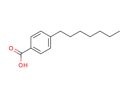 Molecular Structure of 38350-87-7 (4-N-HEPTYLBENZOIC ACID)
