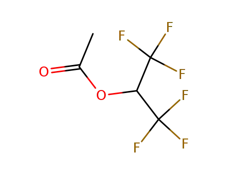 Molecular Structure of 6919-79-5 (1,1,1,3,3,3-hexafluoropropan-2-yl acetate)