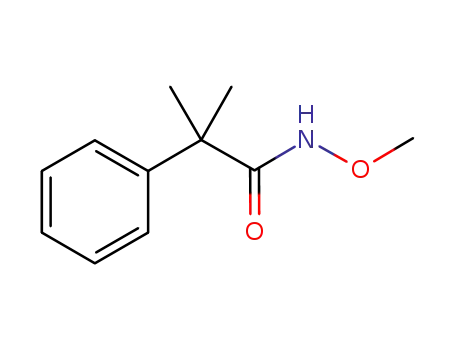 Molecular Structure of 1072809-89-2 (N-methoxy-2-methyl-2-phenylpropionamide)