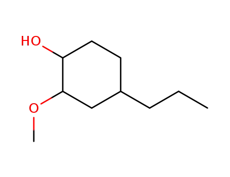 Molecular Structure of 23950-98-3 (2-methoxy-4-propylcyclohexan-1-ol)