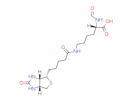 Molecular Structure of 857358-40-8 (<i>N</i><sup>2</sup>-formyl-<i>N</i><sup>6</sup>-[5-((3a<i>S</i>)-2-oxo-(3a<i>r</i>,6a<i>c</i>)-hexahydro-thieno[3,4-<i>d</i>]imidazol-4<i>t</i>-yl)-valeryl]-L-lysine)