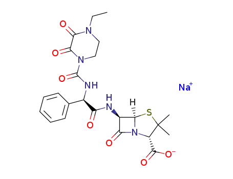 Molecular Structure of 59703-84-3 (Piperacillin sodium salt)