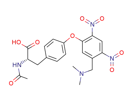 L-Tyrosine, N-acetyl-O-[5-[(dimethylamino)methyl]-2,4-dinitrophenyl]-