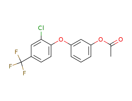 Phenol, 3-[2-chloro-4-(trifluoromethyl)phenoxy]-, acetate