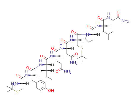 Molecular Structure of 104523-34-4 (<Cys(t-Bu)<sup>1,6</sup>>-oxytocin)