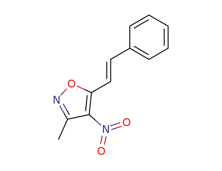 Isoxazole, 3-methyl-4-nitro-5-(2-phenylethenyl)-, (E)-