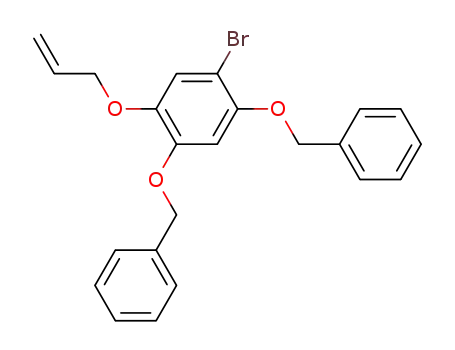 Molecular Structure of 426820-39-5 (1-Allyloxy-2,4-bis-benzyloxy-5-bromo-benzene)
