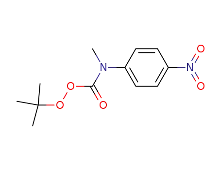 Molecular Structure of 108668-99-1 (methyl-(4-nitro-phenyl)-peroxycarbamic acid <i>tert</i>-butyl ester)