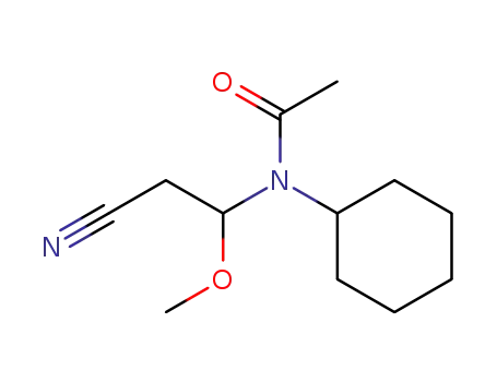 N-(2-Cyano-1-methoxy-ethyl)-N-cyclohexyl-acetamide