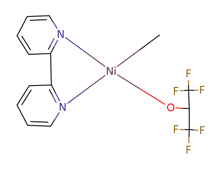 Molecular Structure of 115981-38-9 (methyl(1,1,1,3,3,3-hexafluoro-2-propoxo)(2,2'-bipyridine)nickel)