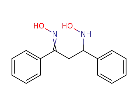 Molecular Structure of 59305-69-0 (1-Propanone, 3-(hydroxyamino)-1,3-diphenyl-, oxime)