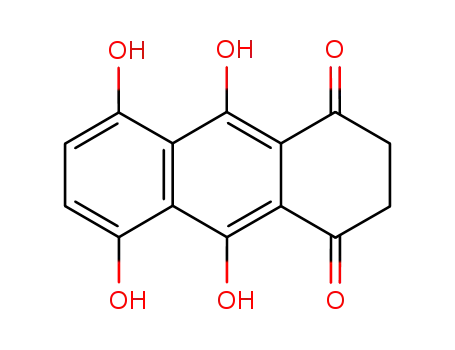 Molecular Structure of 69837-14-5 (leuco-1,4,5,8-tetrahydroxyanthraquinone)