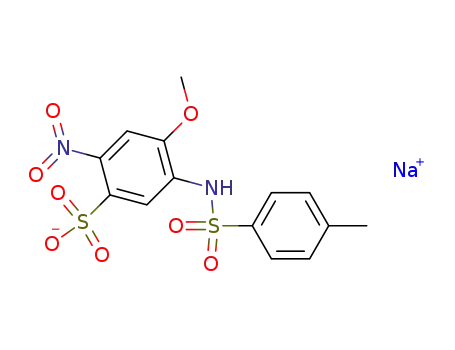 3-(N-p-toluenesulfonamido)-4-methoxy-6-nitrobenzensulfonic acid sodium salt