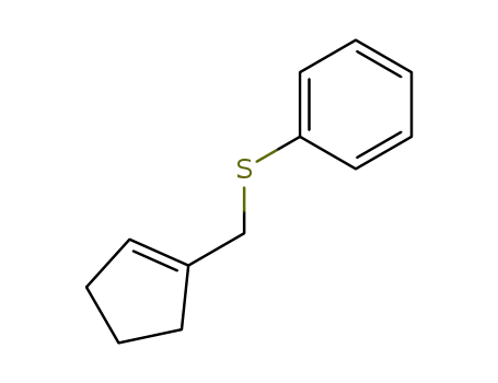 Molecular Structure of 61829-44-5 (Benzene, [(1-cyclopenten-1-ylmethyl)thio]-)