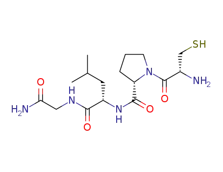 Molecular Structure of 41089-31-0 (H-Cys-Pro-Leu-Gly-NH<sub>2</sub>)