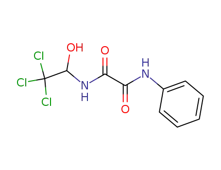 Molecular Structure of 859068-72-7 (<i>N</i>-phenyl-<i>N</i>'-(2,2,2-trichloro-1-hydroxy-ethyl)-oxalamide)