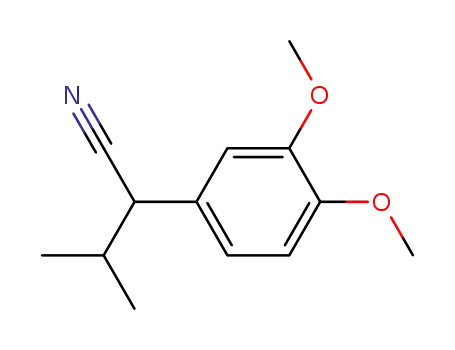 Molecular Structure of 20850-49-1 (3-Methyl-2-(3,4-dimethoxyphenyl)butyronitrile)