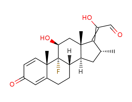 Molecular Structure of 6762-51-2 (Dexamethasone-17,20 21-Aldehyde)