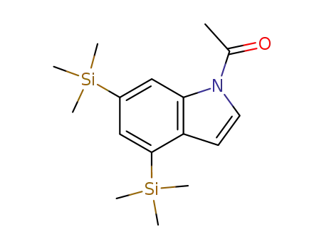 1H-Indole, 1-acetyl-4,6-bis(trimethylsilyl)-