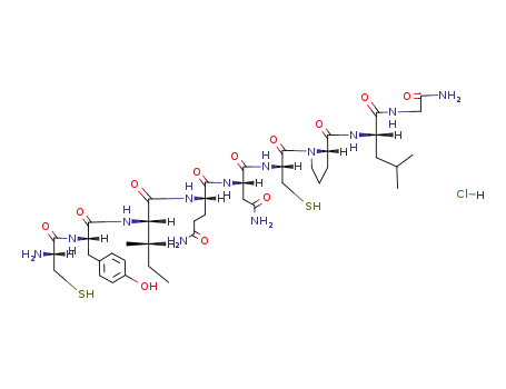 Molecular Structure of 5068-30-4 (S,S'-Dihydrooxytocin hydrochloride)