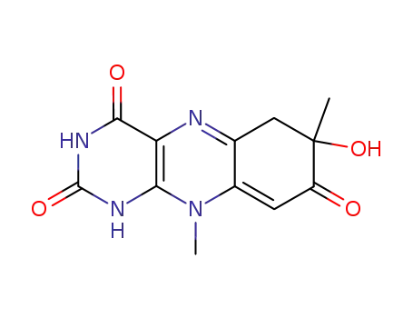 7-hydroxy-7,10-dimethyl-6,10-dihydro-1<i>H</i>,7<i>H</i>-benzo[<i>g</i>]pteridine-2,4,8-trione