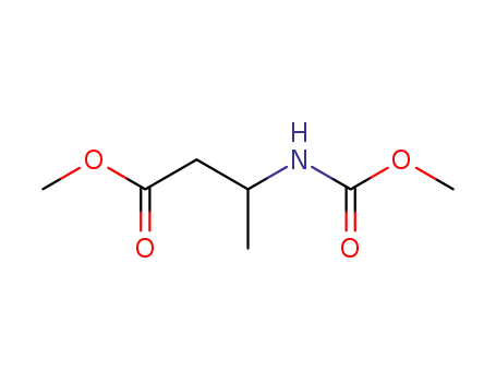 Molecular Structure of 116173-78-5 (Butanoic acid, 3-[(methoxycarbonyl)amino]-, methyl ester, (R)-)