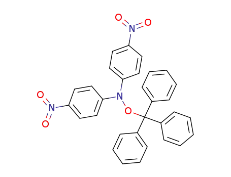 Molecular Structure of 861362-54-1 (<i>N</i>,<i>N</i>-bis-(4-nitro-phenyl)-<i>o</i>-trityl-hydroxylamine)