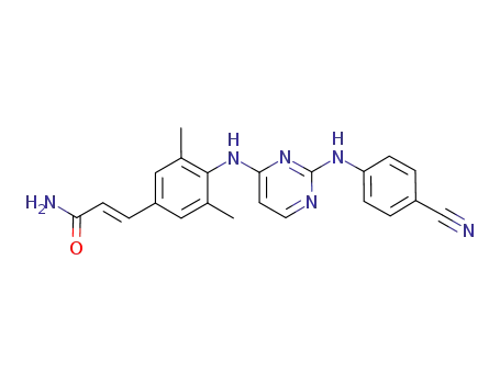 2-Propenamide,
3-[4-[[2-[(4-cyanophenyl)amino]-4-pyrimidinyl]amino]-3,5-dimethylphenyl
]-, (2E)-